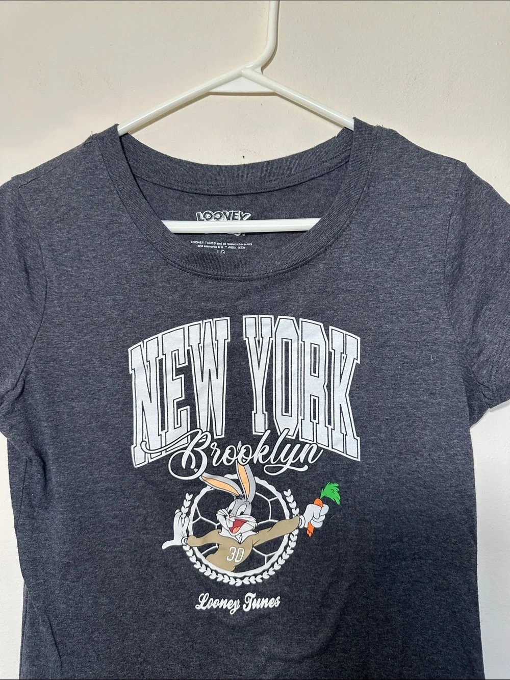 Warner Bros. Looney Tunes Charcoal Graphic Tank Top